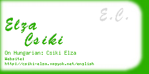 elza csiki business card